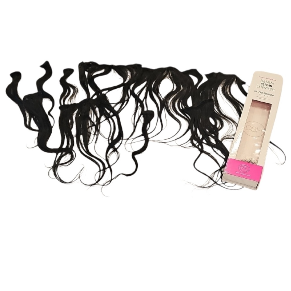 🌺 Donna Bella Luxurious Black Clip-In Hair Extensions